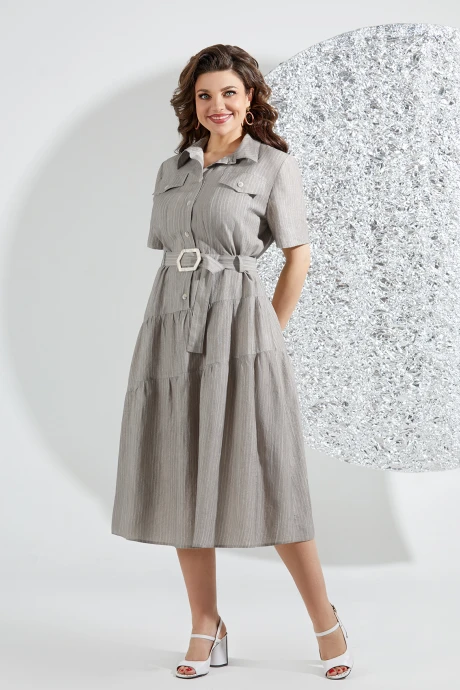 Платье Mira Fashion 5549 серый #1
