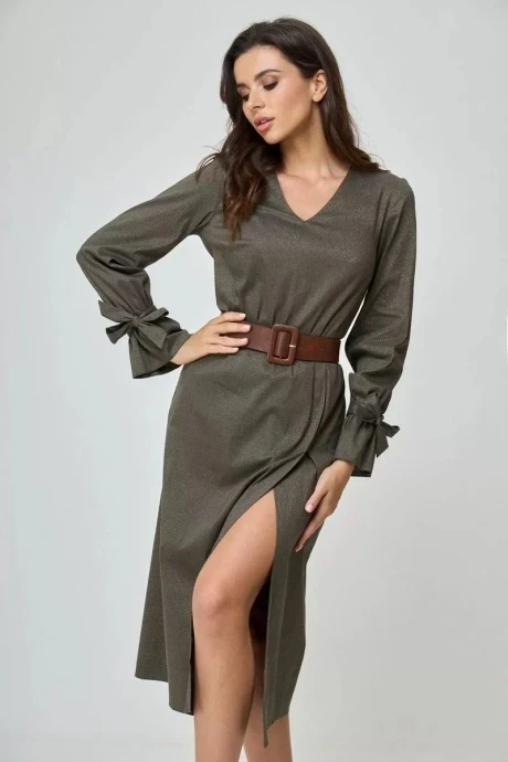 Платье *Распродажа Anelli 1164 зелень #1