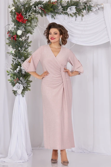 Вечернее трикотажное платье *Распродажа Mira Fashion 5480-2 #1
