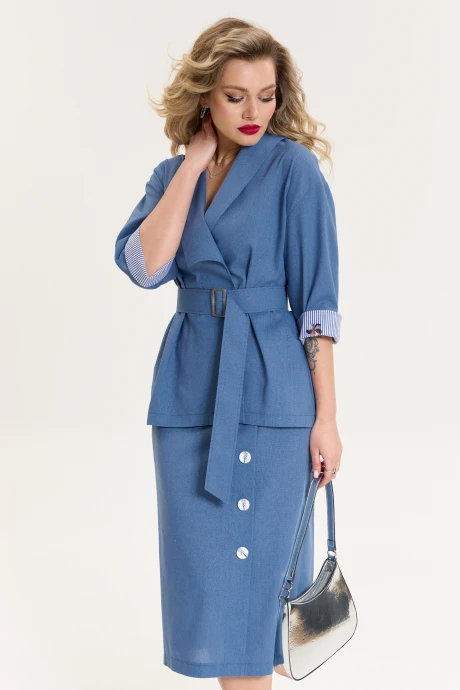 Юбочный костюм Anastasia 1074.1 деним двойка #1