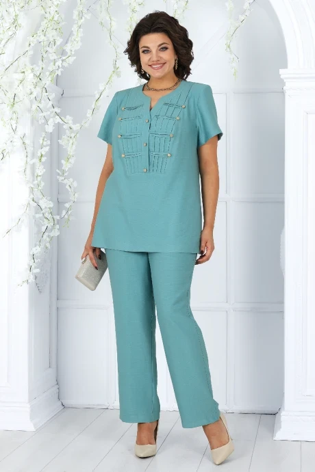 Брючный костюм *Распродажа Нинель Шик 6003 морской двойка #1