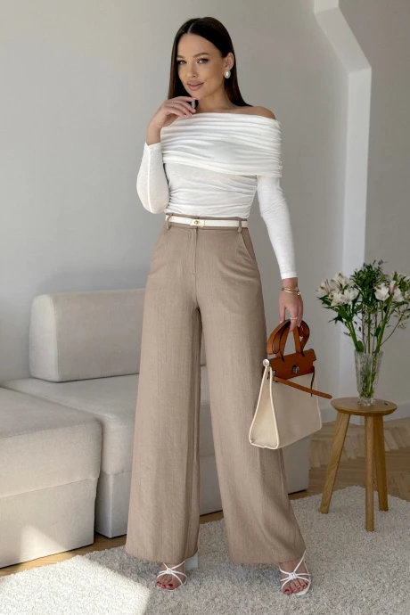 Брюки PRATA wear S036 капучино #1