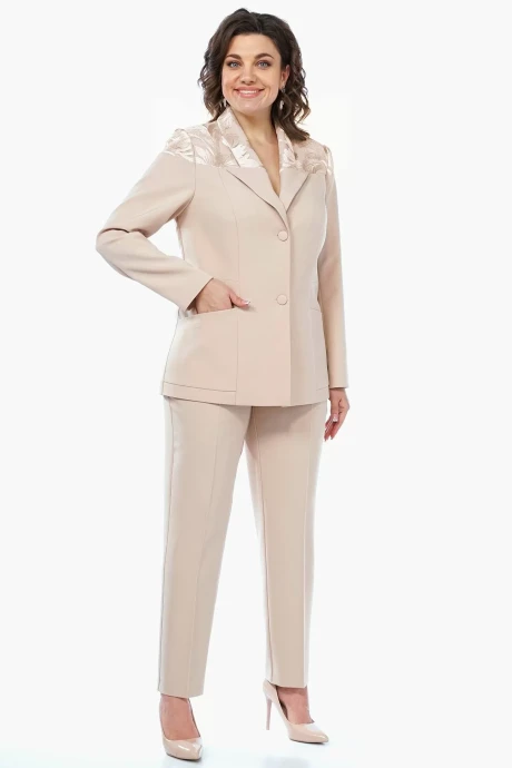 Брючный костюм ALANI COLLECTION 2295 бежевый двойка #1