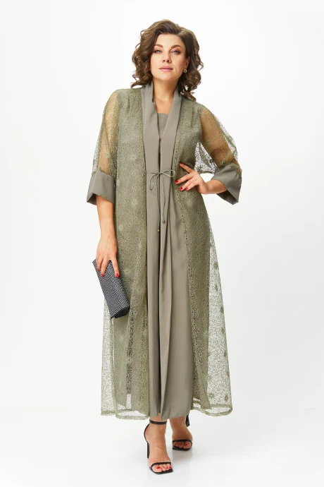 Костюм с платьем *Распродажа Michel Chic 1421 хаки #1