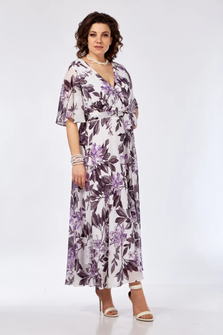 Платье Ольга Стиль 954 цветы #1