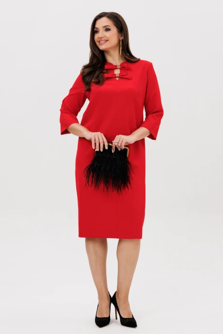 Платье Vilena Fashion 1095 красный #1