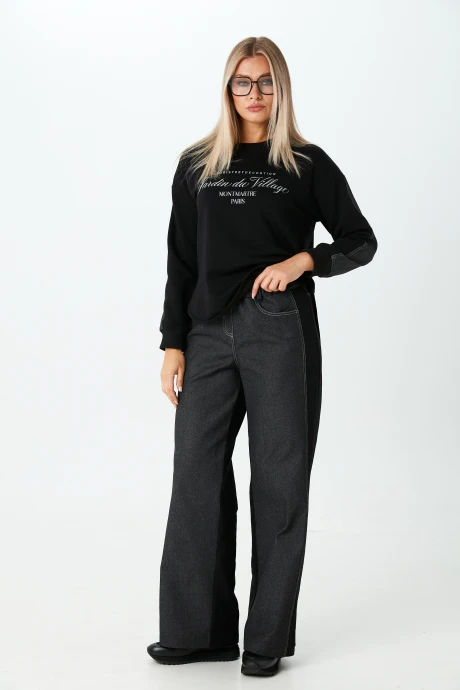 Брючный костюм LM К 1380140 черный двойка #1