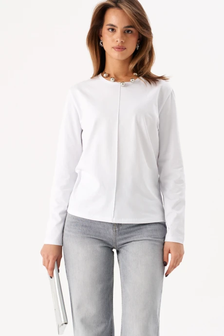 Джемпер (кофта) Romgil РП0089-ХЛ5 белый #1