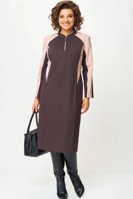 Платье AIRA style 24427 Шоколадный #1