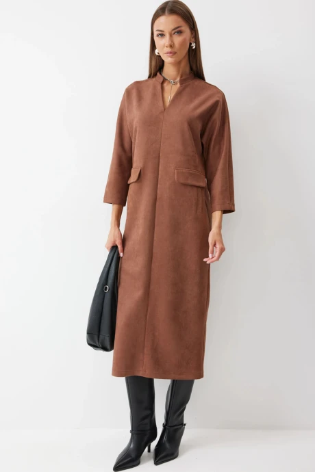 Платье Люше 4196 коричневый #1