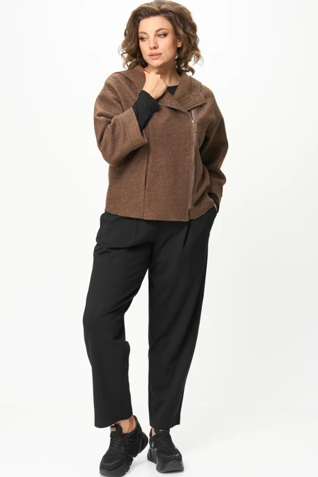 Брючный костюм Michel Chic 1357/2 латте, черный двойка #1