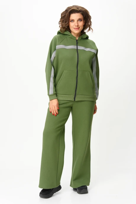 Спортивный костюм Michel Chic 1356/2 хаки двойка #1