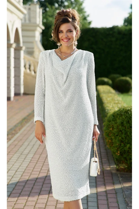 Платье Vittoria Queen 25943/1 молочный_салатовый #1