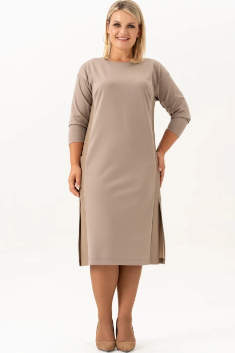Платье ALGRANDA (Novella Sharm) 4096 бежевый #1