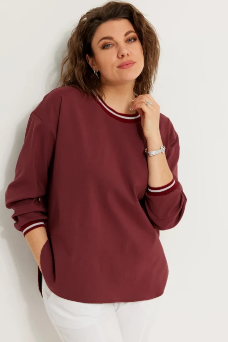 Блузка *Распродажа BegiModa 4121 бордо #1