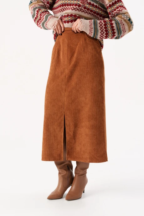 Юбка Romgil РП0082-ХЛ5 терракот #1