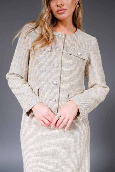 Жакет (пиджак) Erika Laurent 1689-1 коричневый #1