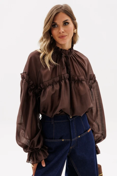 Блузка EOLA 2936 шоколад #1
