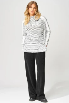 Брючный костюм LAIKONY 693 черно-белый