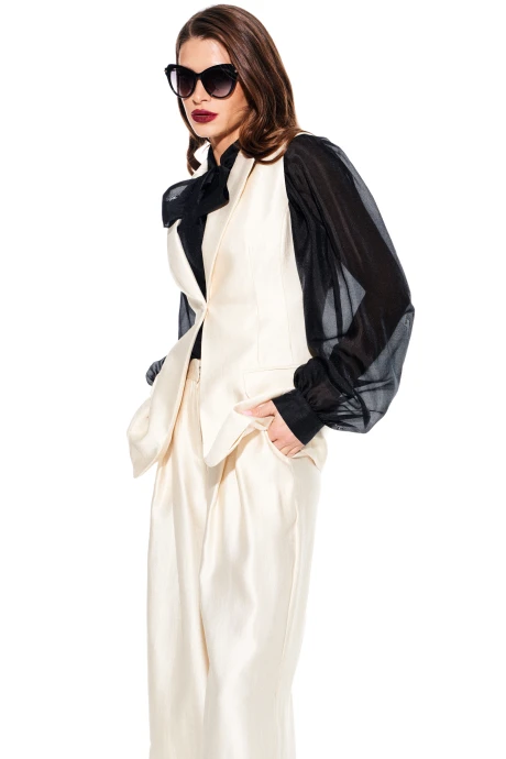 Жилетка ELLETTO LIFE 3922 сливочный #1