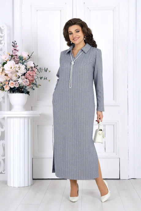 Платье Нинель Шик 6009 голубой #1