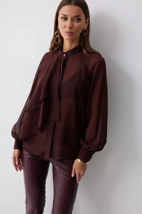 Блузка Люше 4221 бордо #1