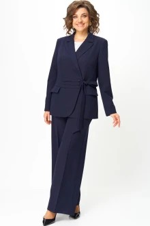 Брючный костюм Anastasia Mak 1277 синий двойка