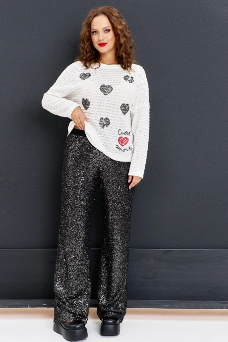 Брюки AVE RARA 4156 Черно-серебристый #1