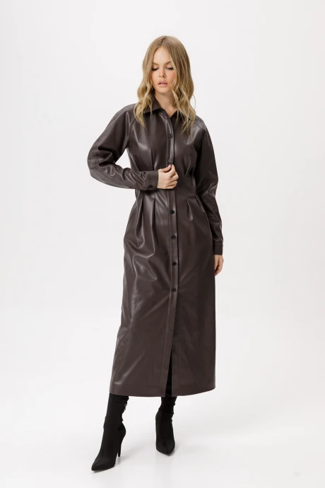 Платье PiRS 6348 коричневый #1