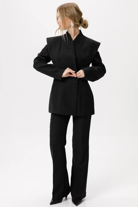 Брючный костюм PiRS 6422 черный двойка #1