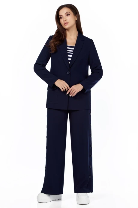Брючный костюм *Распродажа ЛаКона 11633Б синий двойка #1