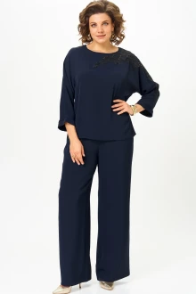 Брючный костюм Rumoda 2278 синий дл.р. двойка