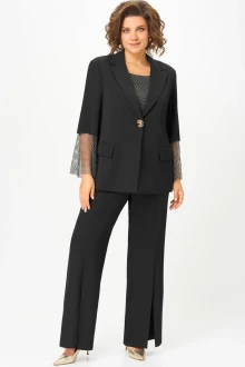 Брючный костюм Дали 7064 чёрный тройка