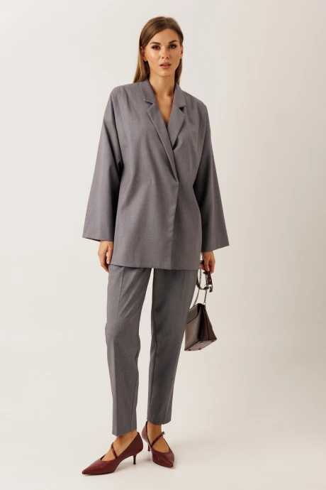 Брючный костюм KOKOdea 30004 серый #1