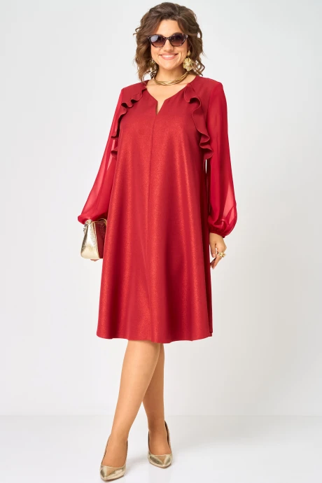 Платье EVA GRANT 7322 А красный #1