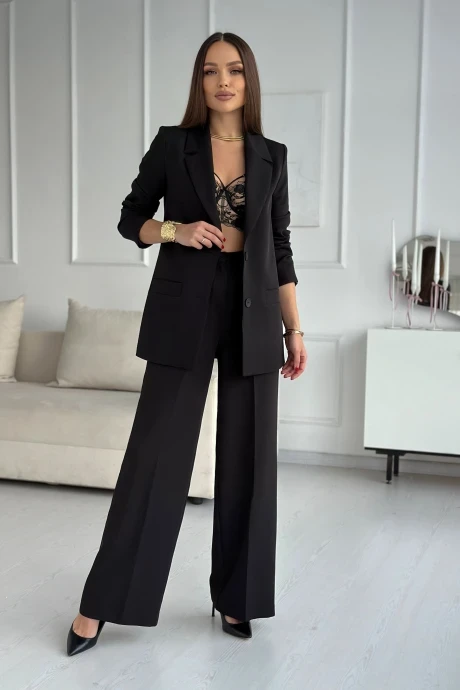 Брючный костюм *Распродажа DilanaVIP 2024 черный двойка #1