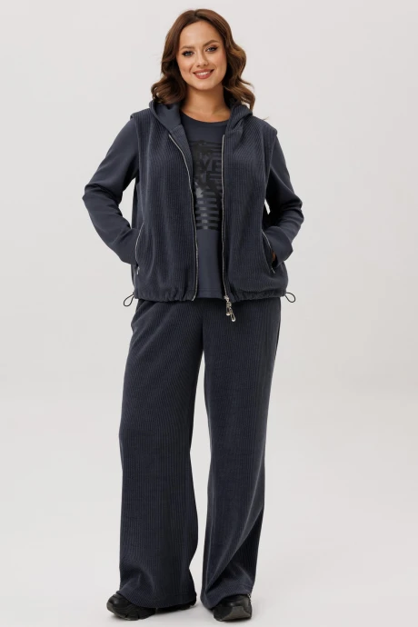 Брючный костюм *Распродажа INVITE 6125 графит тройка #1