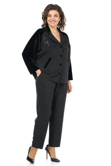 Брючный костюм *Распродажа ALANI COLLECTION 2466 черный #1