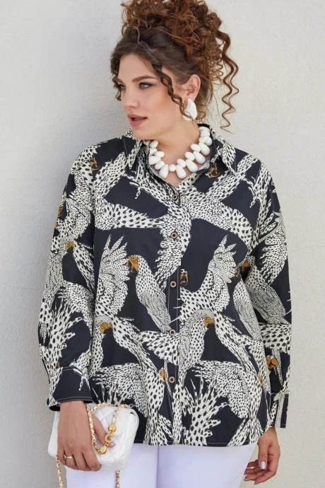 Блузка *Распродажа Vittoria Queen 22553 диз.белый-черный #1