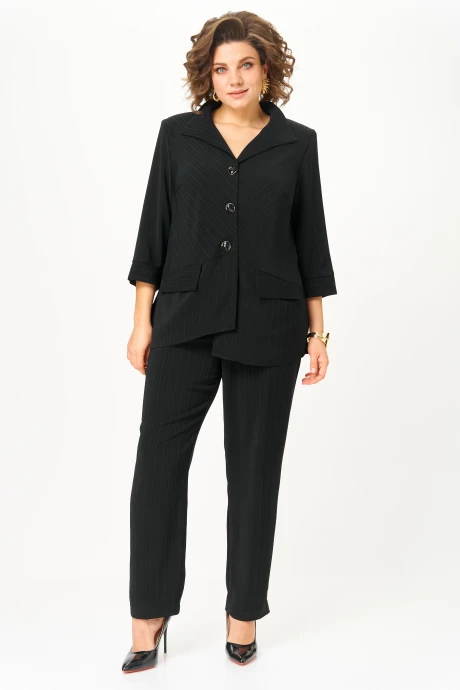 Брючный костюм Anastasia Mak 1311 черный двойка #1
