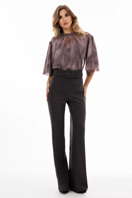 Брюки *Распродажа EOLA 2925 серо-коричневый_меланж #1