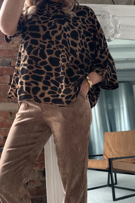 Брюки Erika 7248 коричневый #1