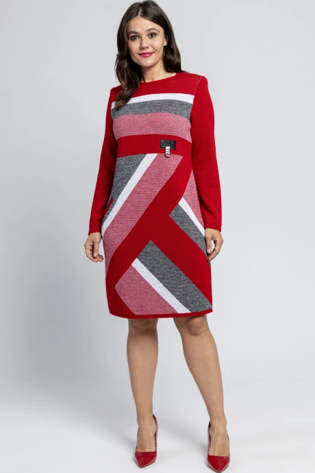 Платье BONADI 1346 вишневый #1