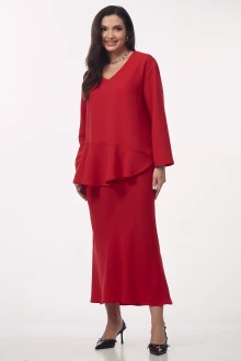 Юбочный костюм YOUR SIZE 2275 Красный двойка