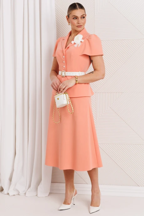 Юбочный костюм Мода-Юрс 26-2892 персик двойка #1