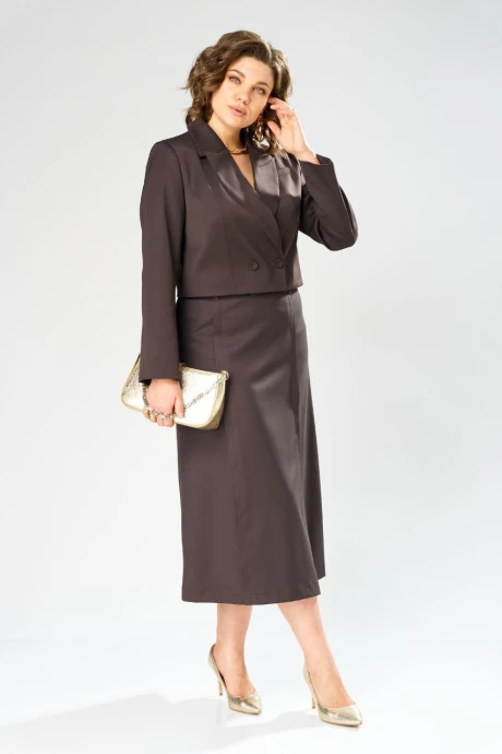 Юбочный костюм Rishelie 1013 шоколад #1