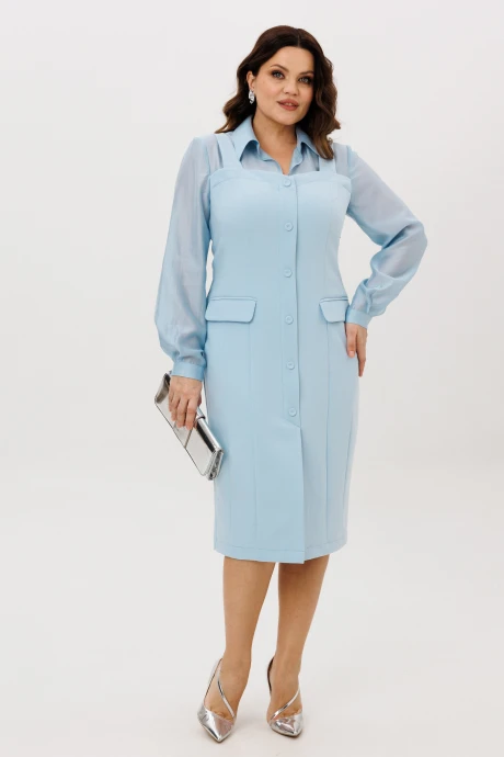 Платье ANIDEN 715-3 голубой #1