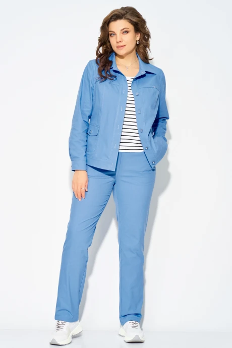 Брючный костюм FITA 40112 голубой двойка #1