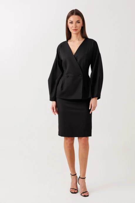 Юбочный костюм V&N Fashion 1115 черный двойка #1