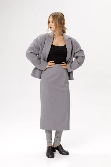 Юбка PiRS 6528 серый #1